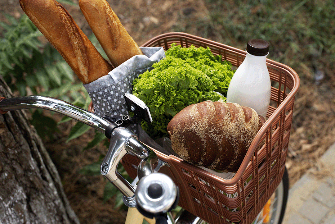 Grocery Shopping with a bike